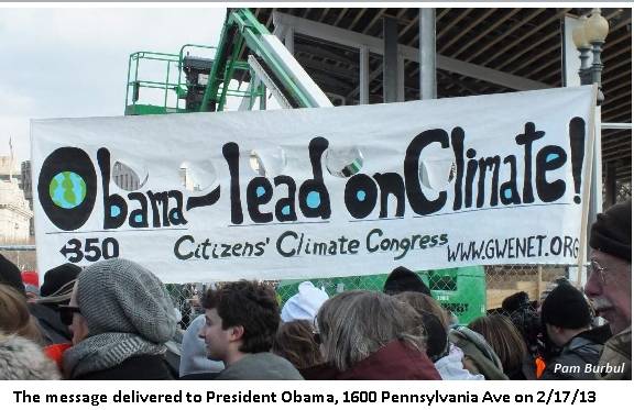 Lead or get out of the way In front of the White House